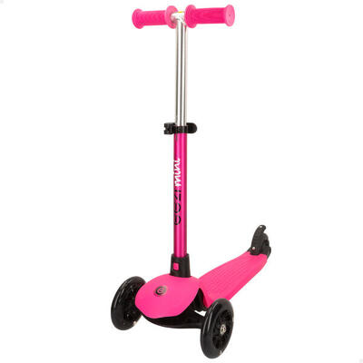 Monopattino EEZI fucsia a 3 ruote con manubrio rimovibile