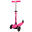 Patinete 3 ruedas fucsia c/manillar desmontable EEZI