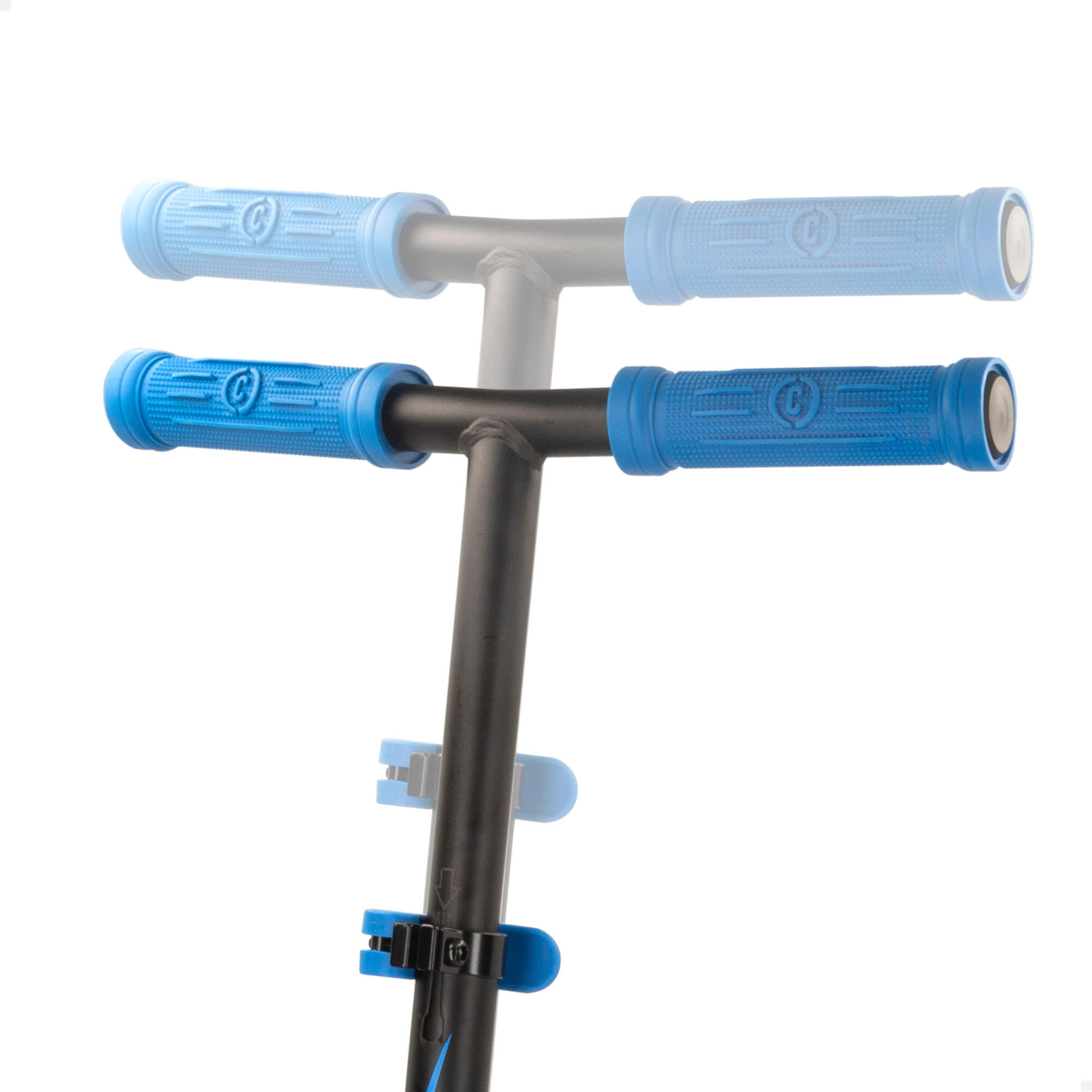 Scooter à 2 roues avec lumières bleu EEZI 3/4