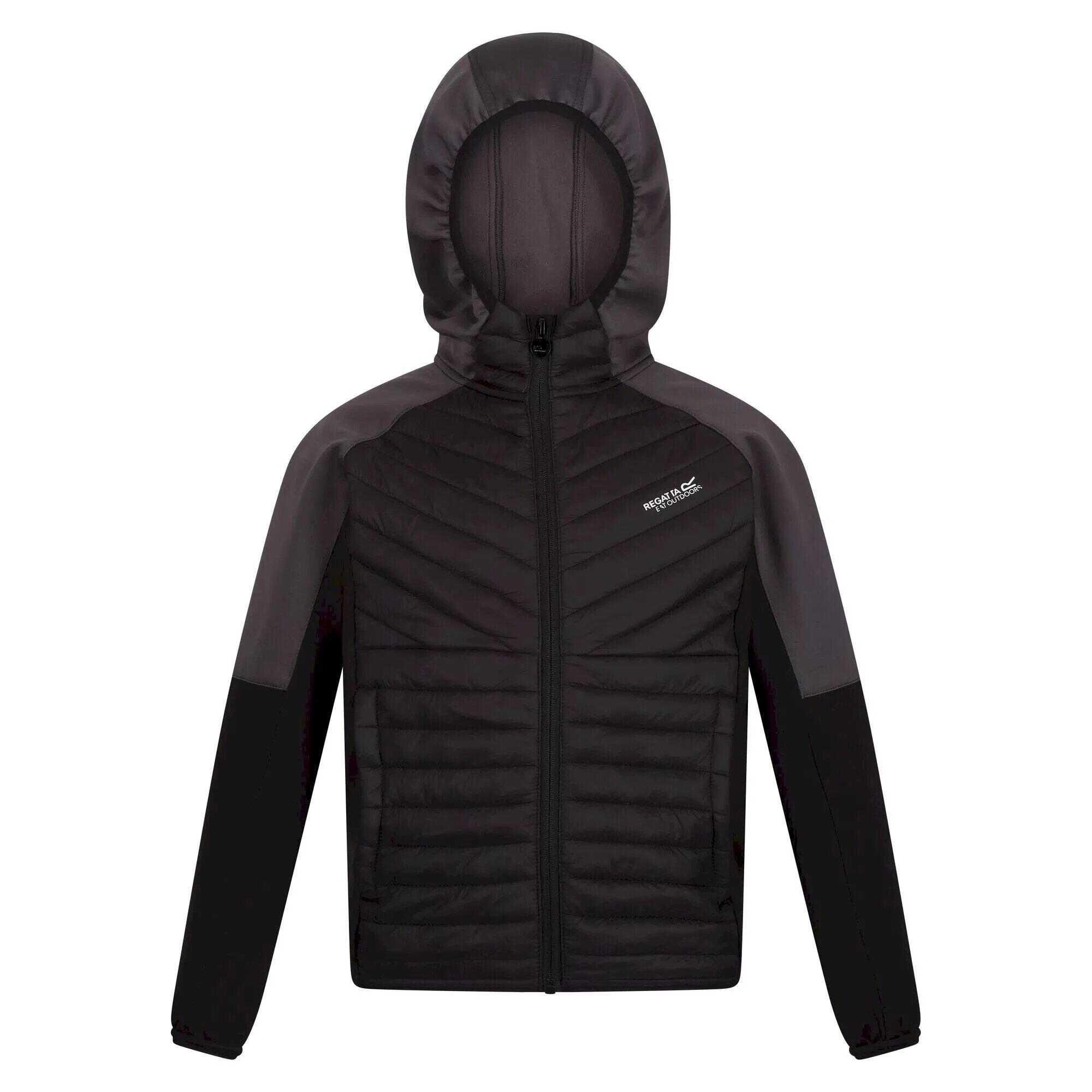 REGATTA Childrens/Kids Kielder Hybrid VI Jacket (Black/Dark Grey)