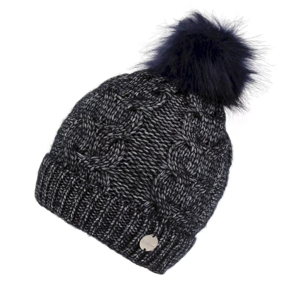 Womens/Ladies Lovella III Bobble Beanie (Navy)