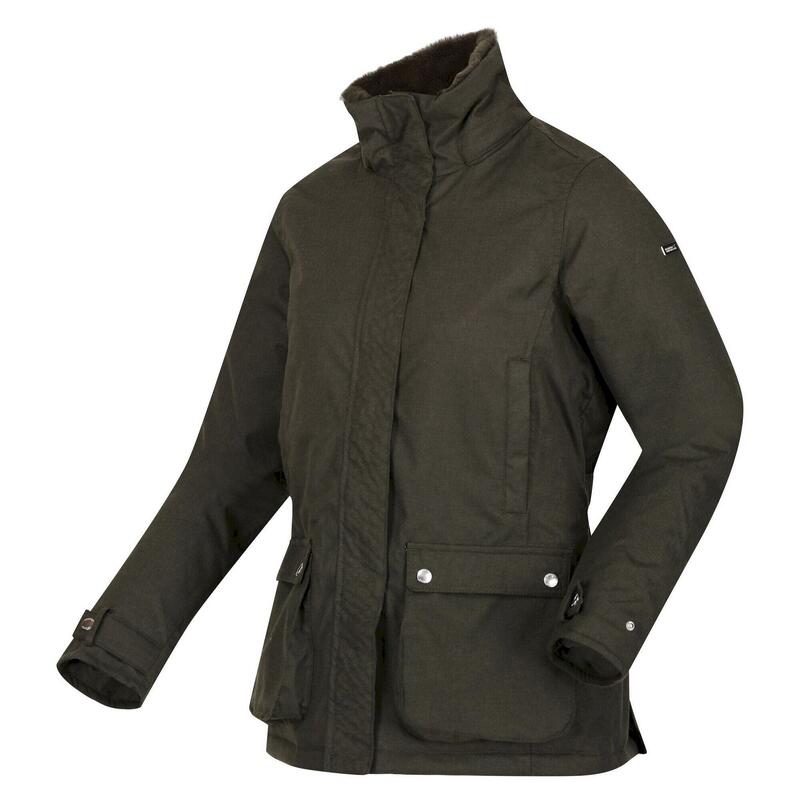 Veste imperméable LEIGHTON Femme (Kaki foncé)