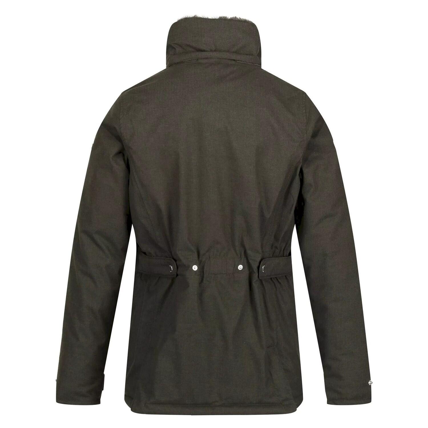 Womens/Ladies Leighton Waterproof Jacket (Dark Khaki) 2/5