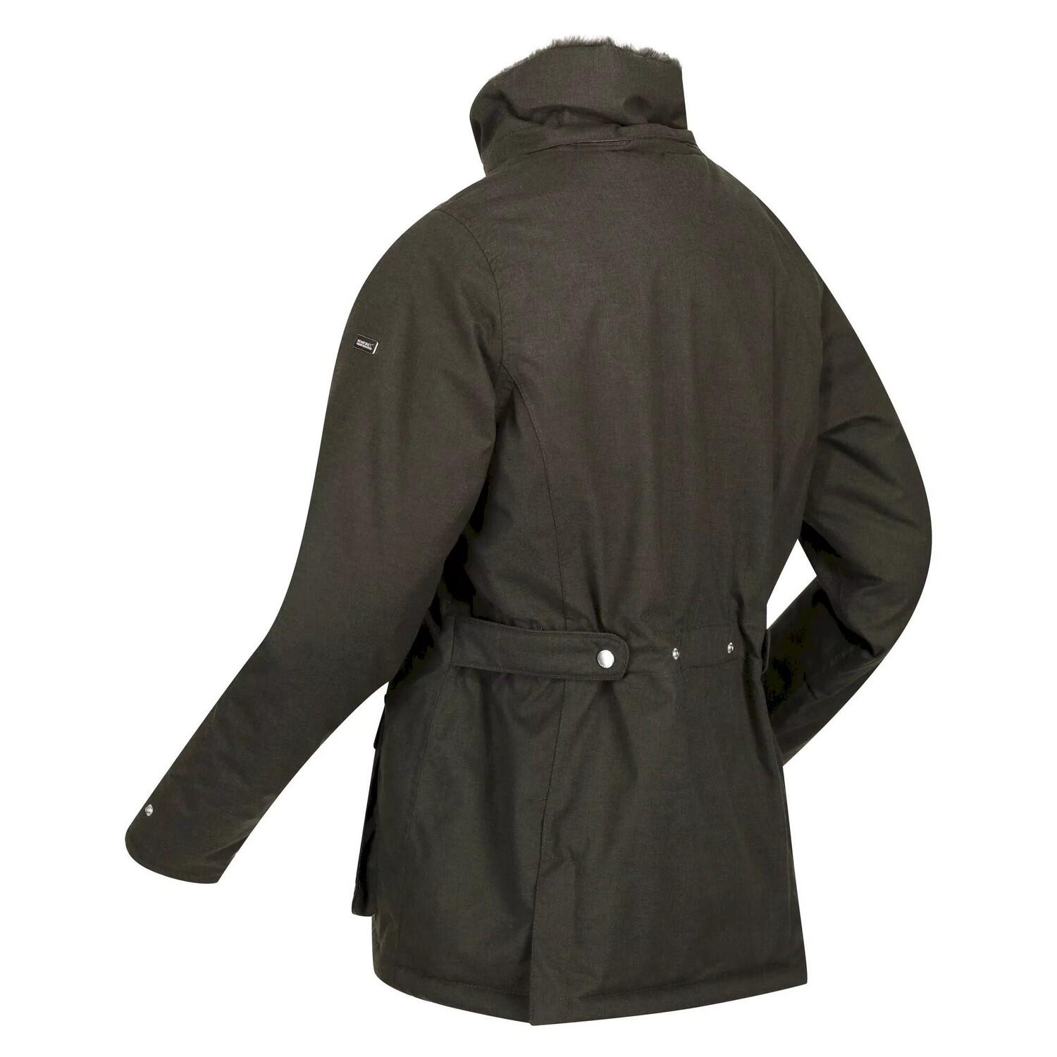 Womens/Ladies Leighton Waterproof Jacket (Dark Khaki) 4/5
