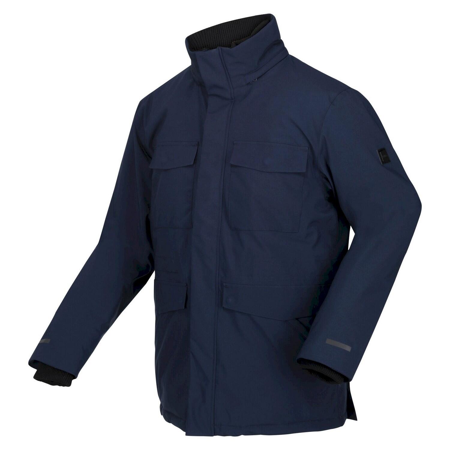 Mens Edin Waterproof Jacket (Navy) 3/5