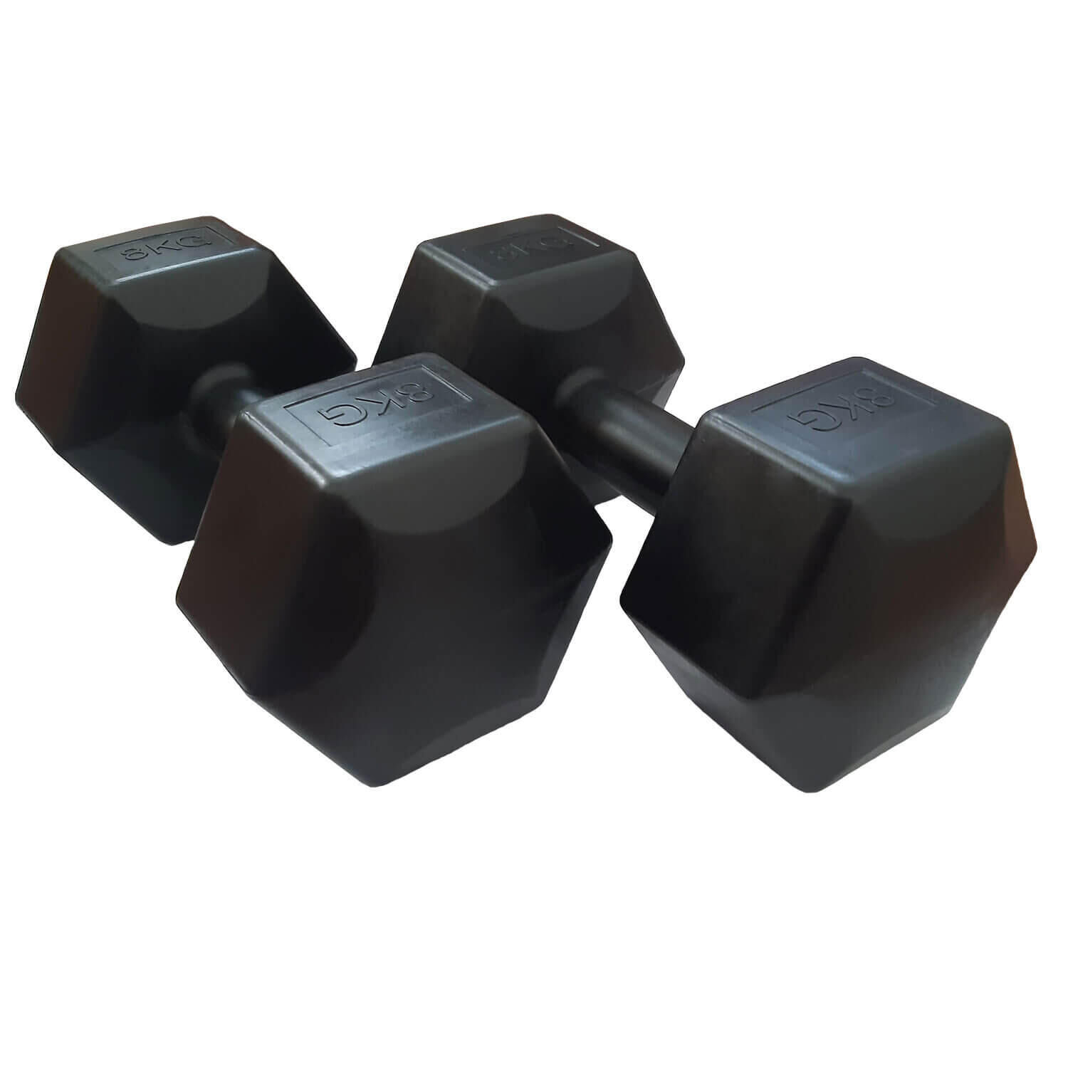 HXGN HXGN 2 x 8kg Hex Dumbbells