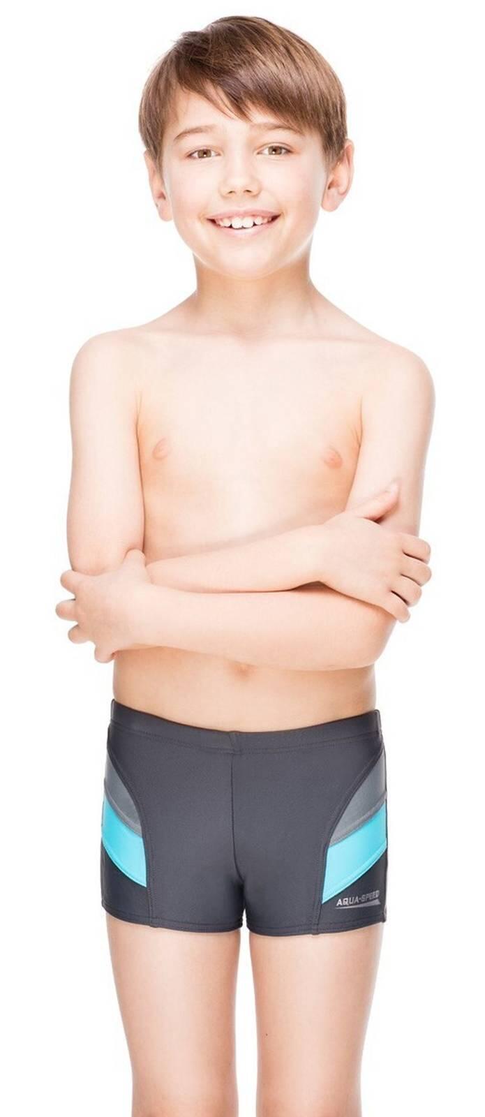 Malla corta natación niño ANDY Aqua Speed, gris 4/5