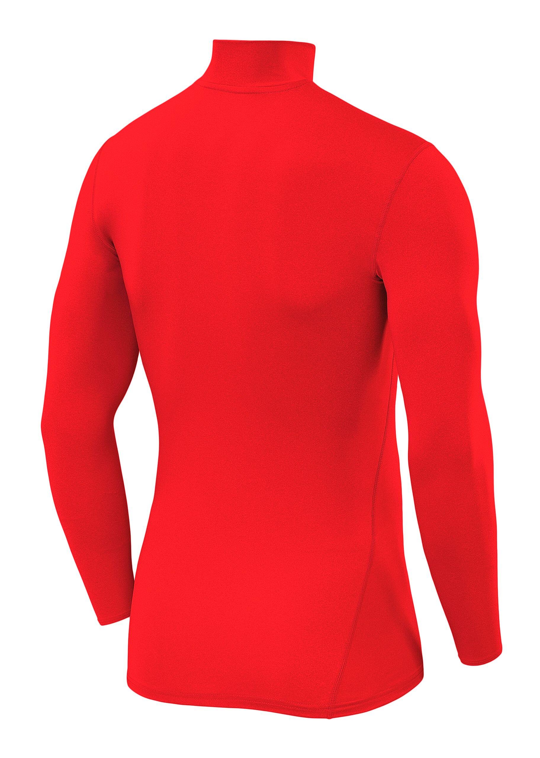 Boys' Performance Base Layer Compression Top - Mock - High Risk Red 3/5