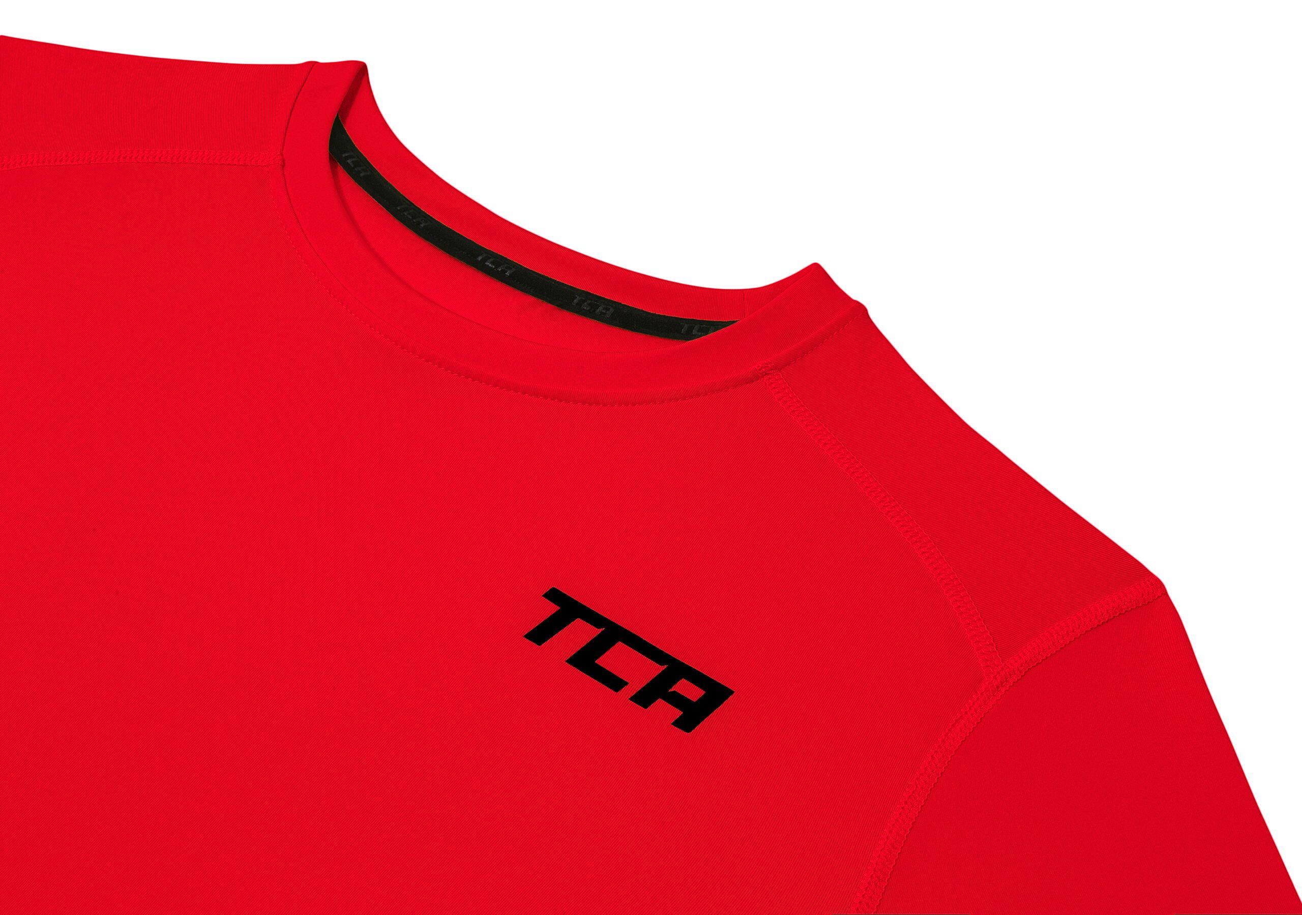 Men's Power Base Layer Compression Long Sleeve Top - High Risk Red 4/5