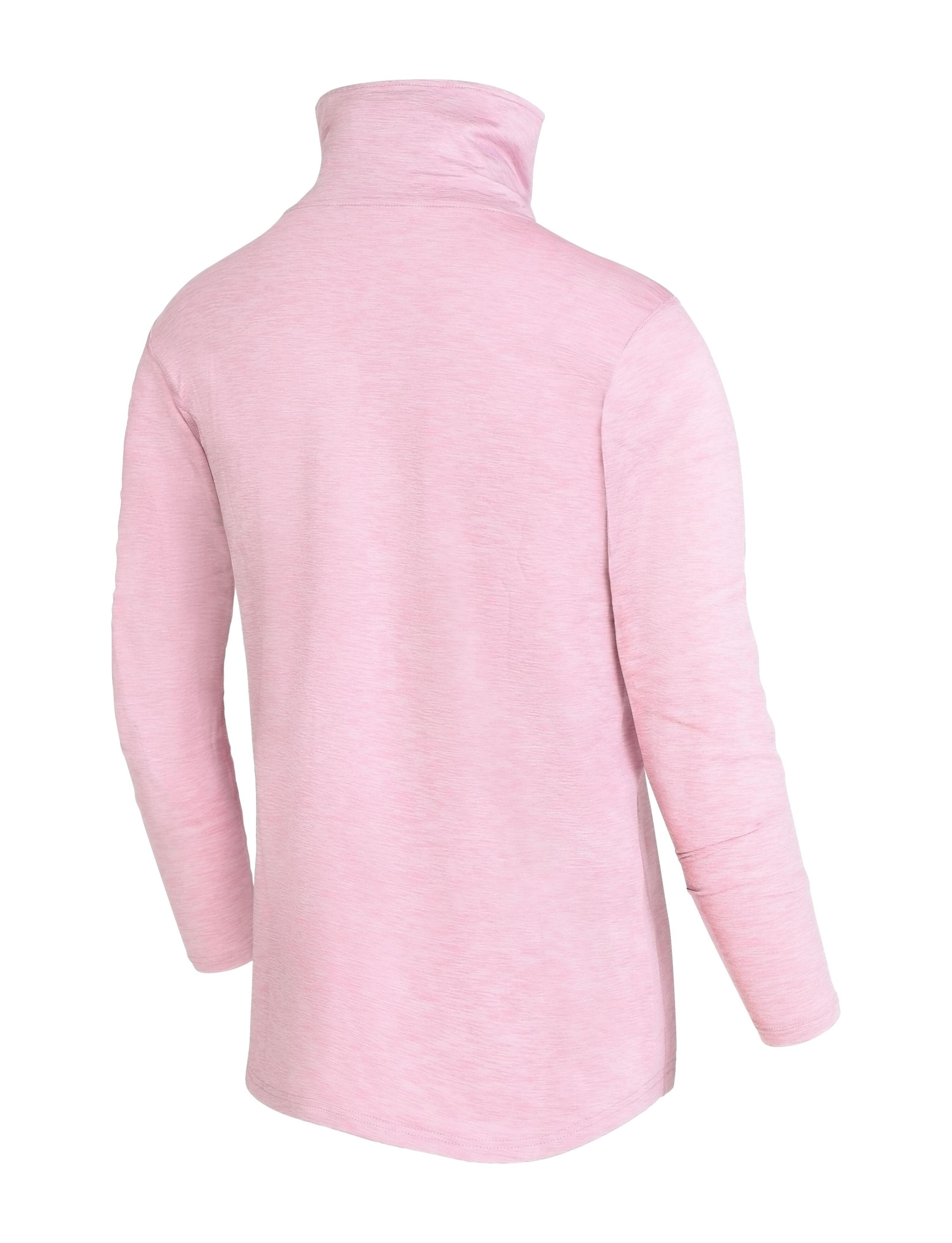 Girls' Thermal Funnel Neck Top - Sweet Lilac Marl 3/4