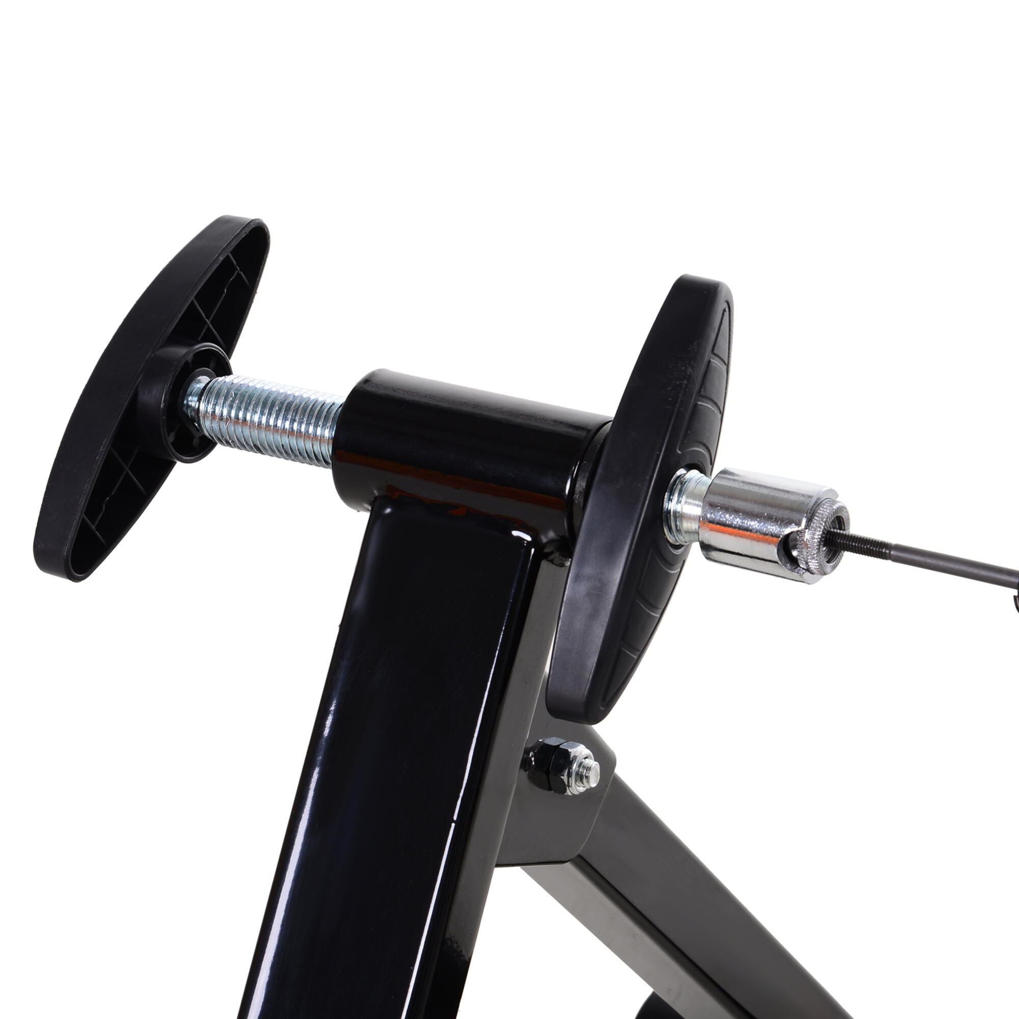 Rodillo Entrenamiento Bicicleta HOMCOM 54.5x47.2x39.1 cm Negro 4/7