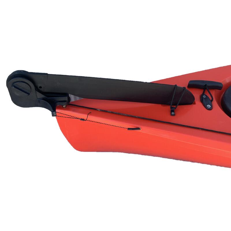Kajak jednoosobowy turystyczny do pływania Scorpio kayak Touring 350 HD + ster