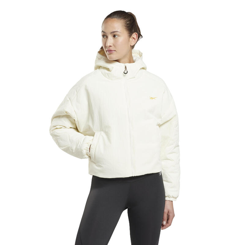 Chaqueta con capucha y cremallera para mujer Reebok Thermowarm+Graphene