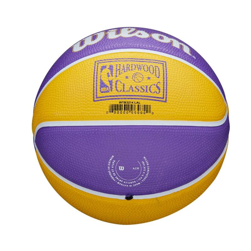Mini pallacanestro Wilson NBA Team Retro - Los Angeles Lakers