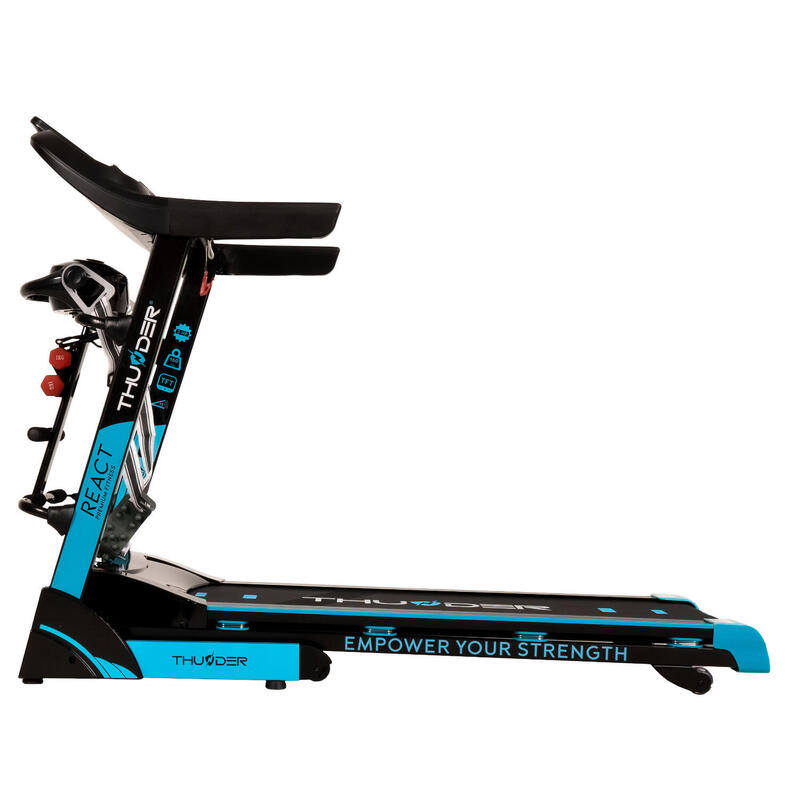 Skládací elektrický bieżnia Thunder React DS TFT Black 18 km/h