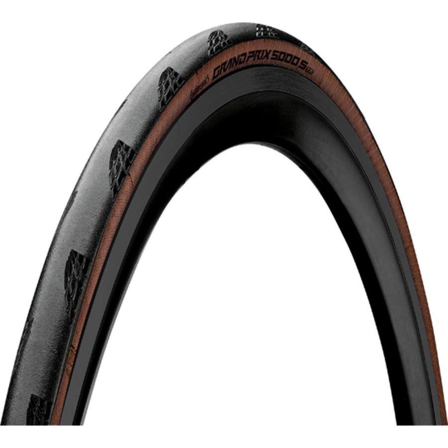 Continental - Pneu Route 700x28 Ts Continental Gp 5000s  Noir/marron Transparent (28-622) - Pneu - Marron|noir - 28-622 - Decathlon