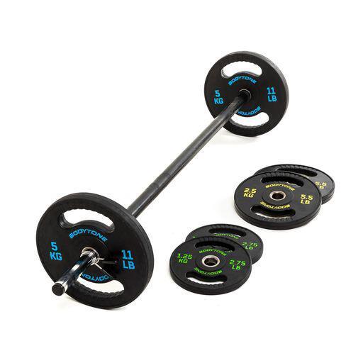 Set fitness pump 1 barra. 6 discos y 2 cierres Bodytone 2/5