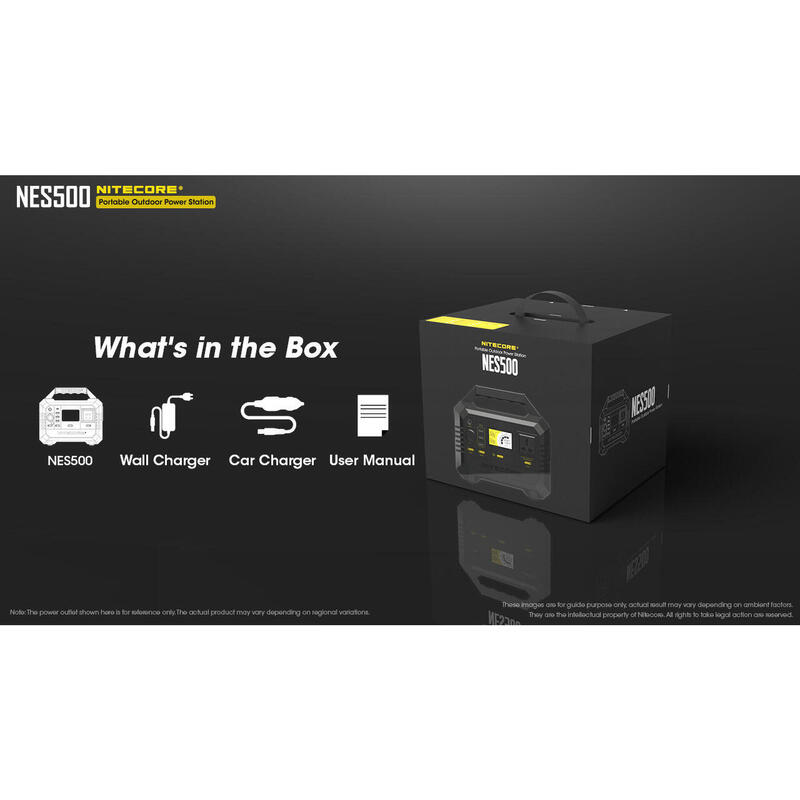 NES500  Portable Outdoor Power Station 144000mAh - BLACK