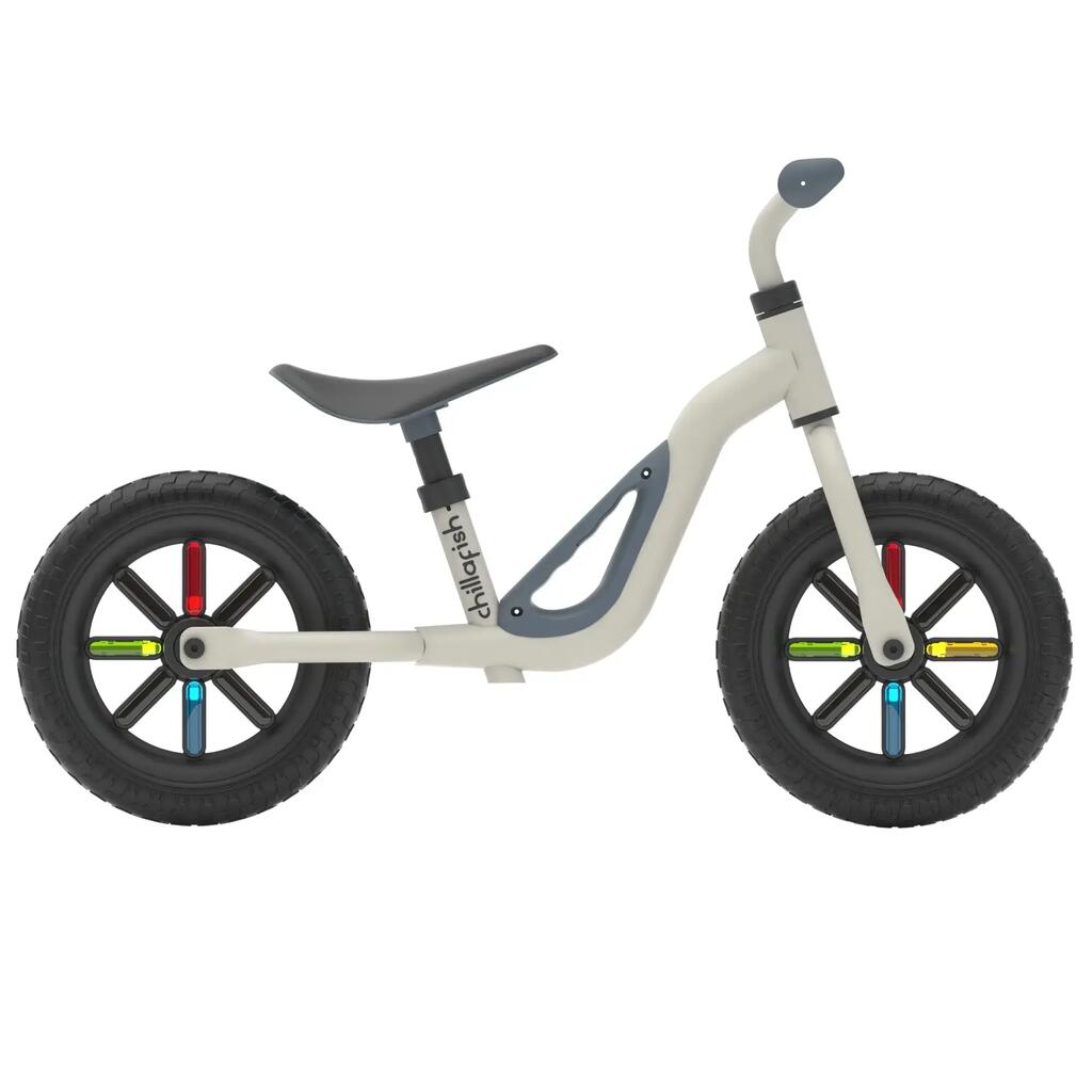 Chillafish Charlie Glow Balance Bike beige Adjustable Steel Frame