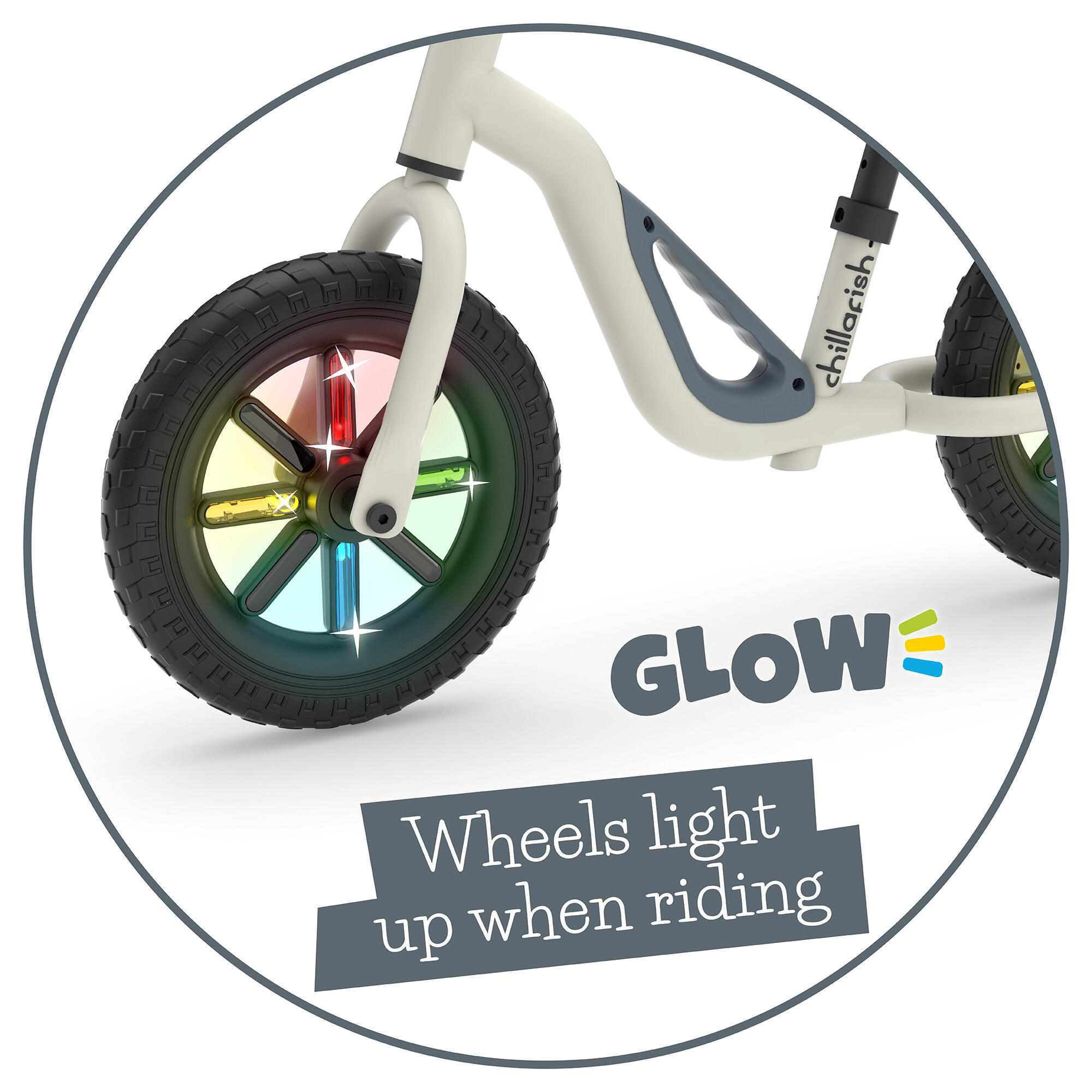 Draisienne Charlie GLOW avec des roues lumineuses LED 5/7