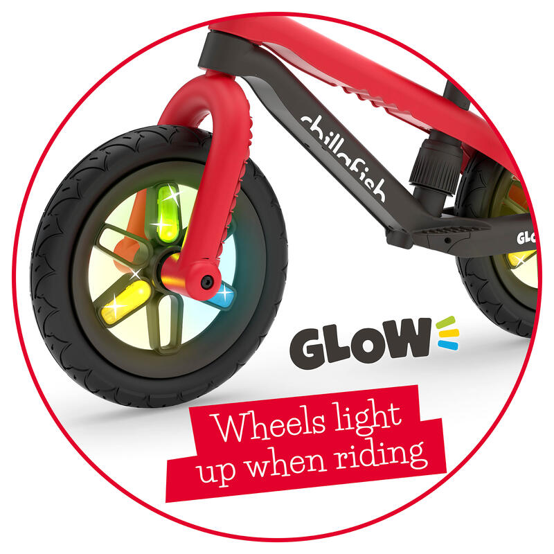 Chillafish BMXie Glow, la draisienne légère avec des roues lumineuses LED