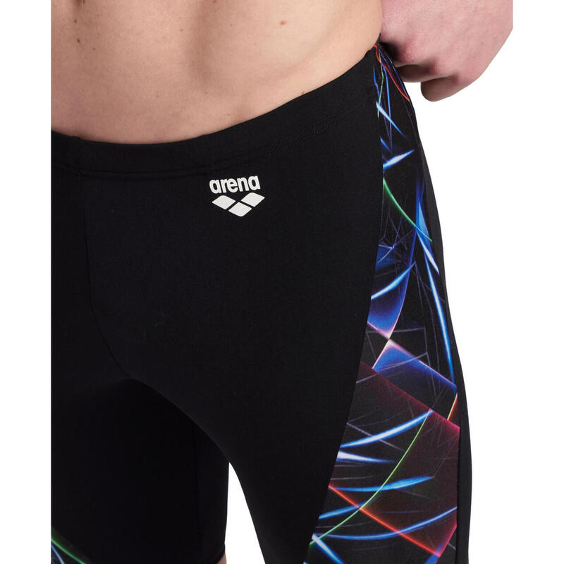 Arena Allover Swim Jammer - Black/Multi