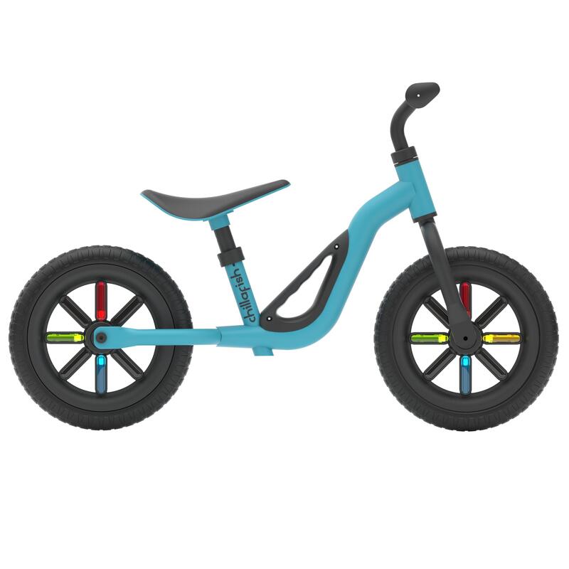 Bicicleta fara pedale  Chillafish Charlie GLOW, 10" EVA, Albastru