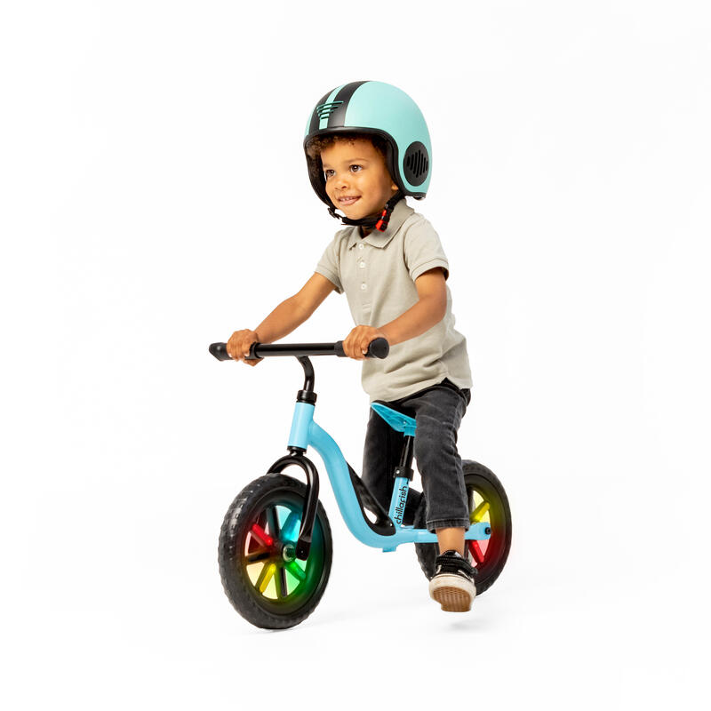 Bicicleta fara pedale  Chillafish Charlie GLOW, 10" EVA, Albastru