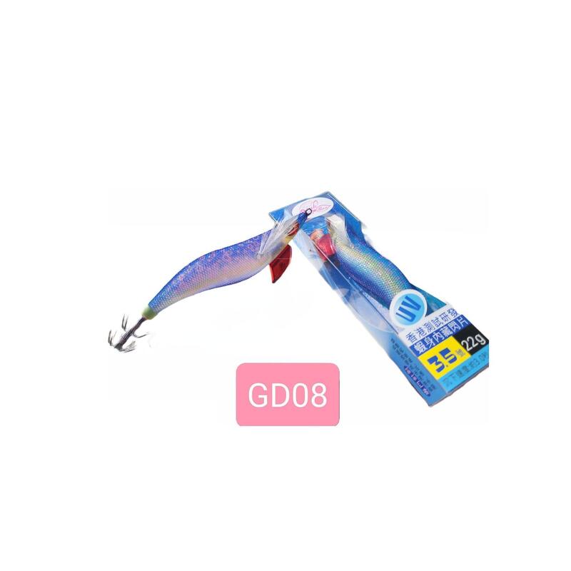 GD餌木蝦 22g - #3.5 GD08 (藍色/粉紅色)
