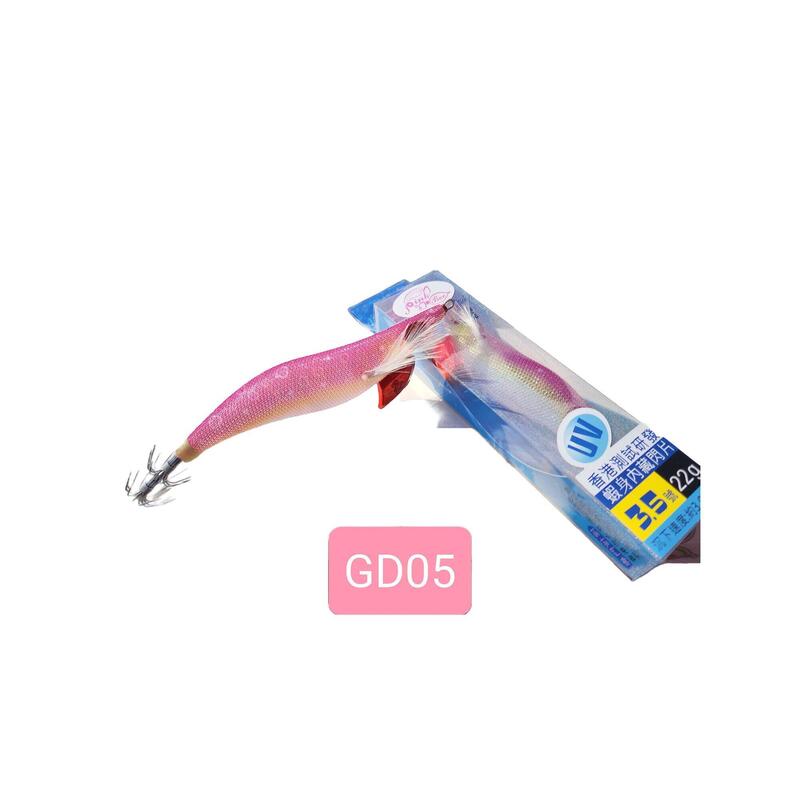 GD餌木蝦 22g - #3.5 GD05 (粉紅色/白色)