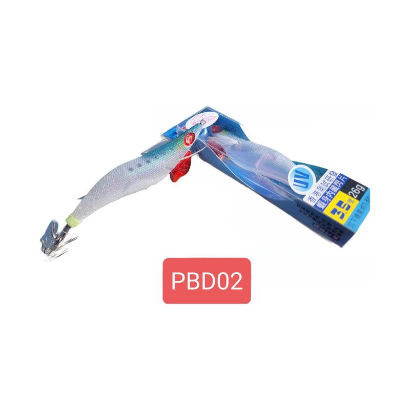 PBD Squid Jig EGI 26g - #3.5 PBD02 (Green/White)