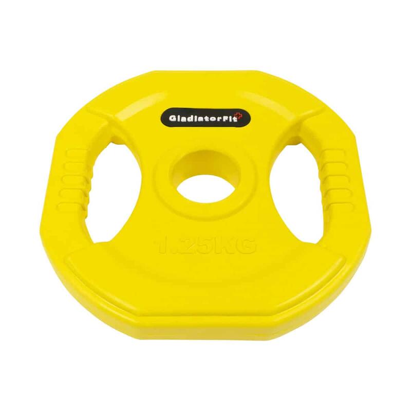 Pomp rubberen gewichtschijven met Handtrainer Ø 31mm (set van 2)