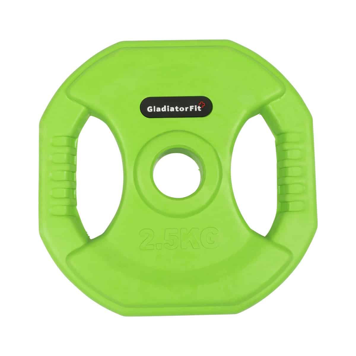 GLADIATORFIT Pump rubber weight discs and Ø 31mm GladiatorFit handles (set of 2)