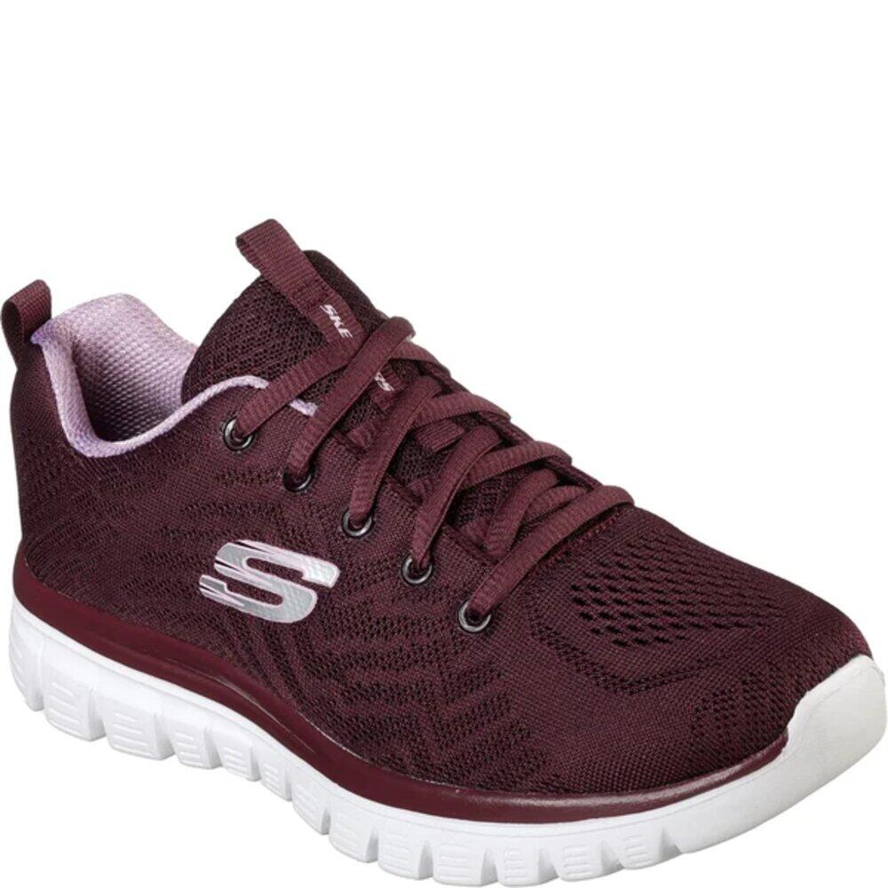 Womens/Ladies Graceful Get Connected Trainers (Wine) 1/5