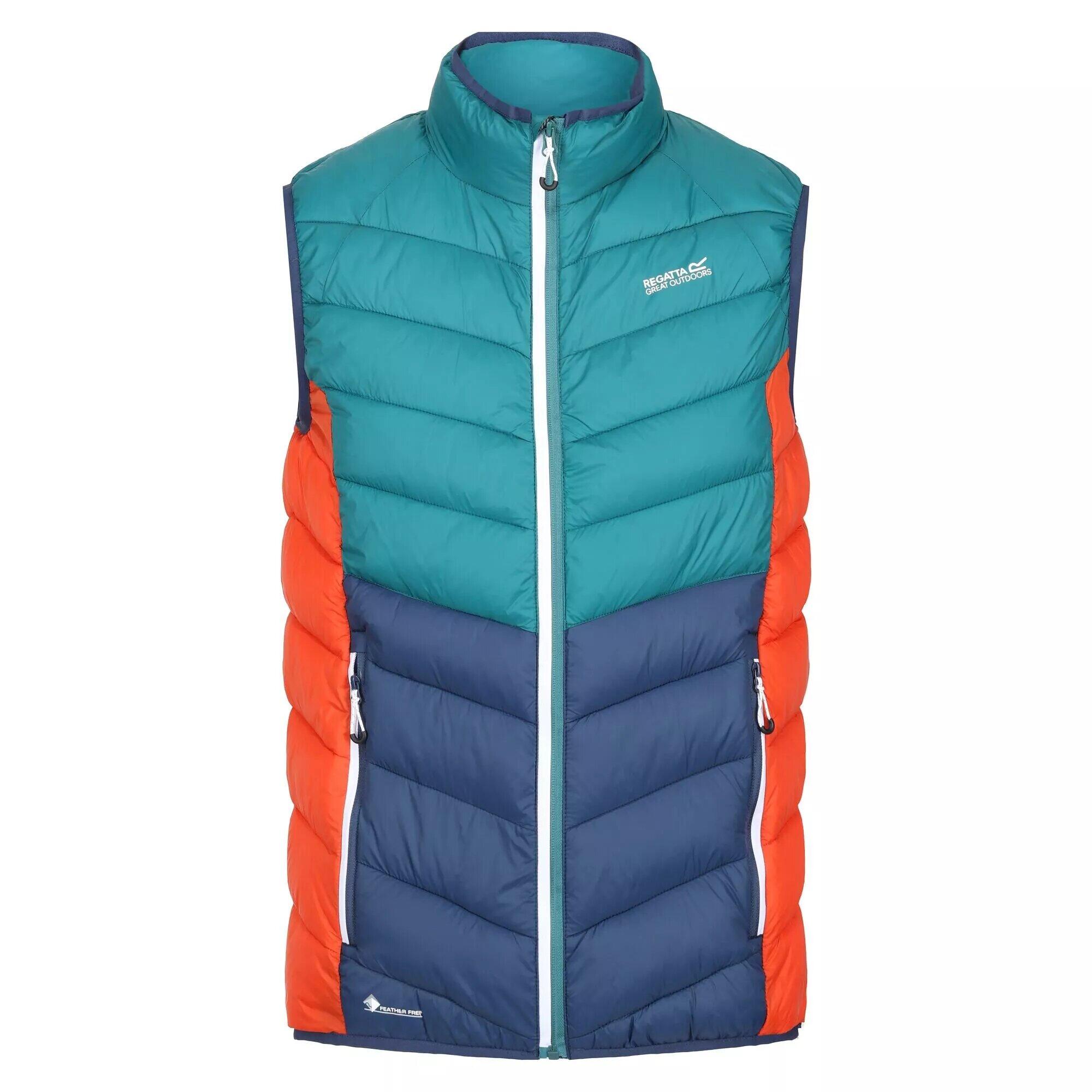 HARROCK Men's sleeveless jacket (Teal / Admiral blue)