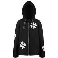 Veste A Capuche Poivre Blanc 1604 Sherpa Black Fille