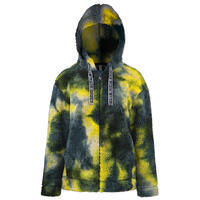 Veste A Capuche Poivre Blanc 1604 Multico Sherpa Grey Fille
