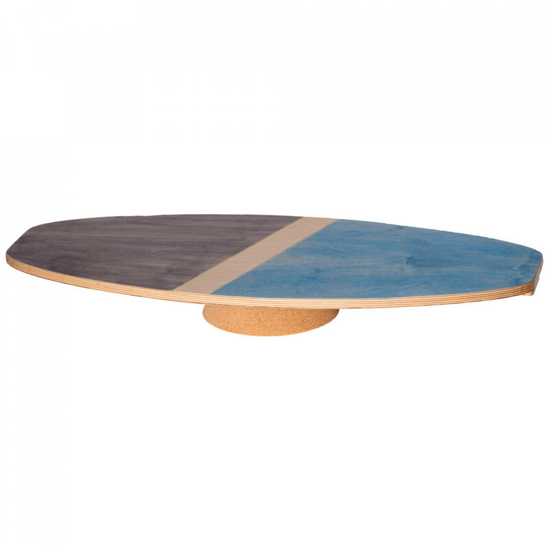 Balance board MARINE CMK, set placa de echilibru cu perna din pluta, 77x33cm