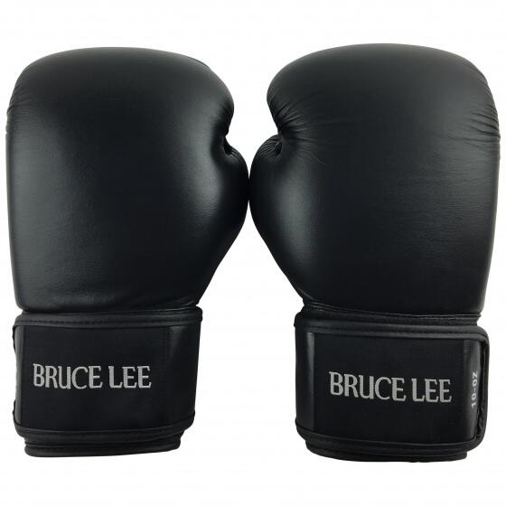 Bruce Lee Allround Boxing Glove Boxhandschuh Pro  Schwarz 10 OZ