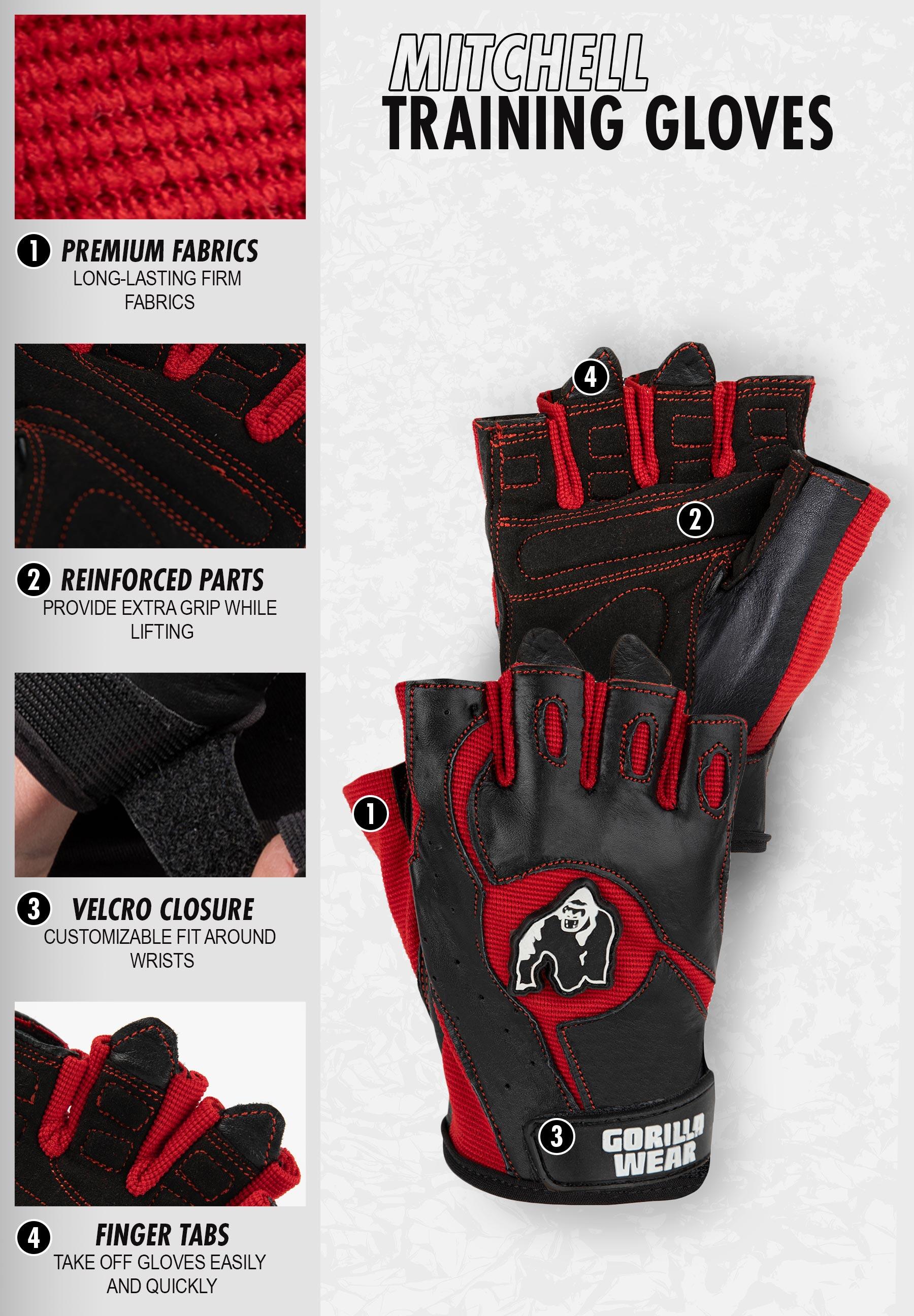 Guantes de Fitness Mitchell Training Gorilla Wear 4/5