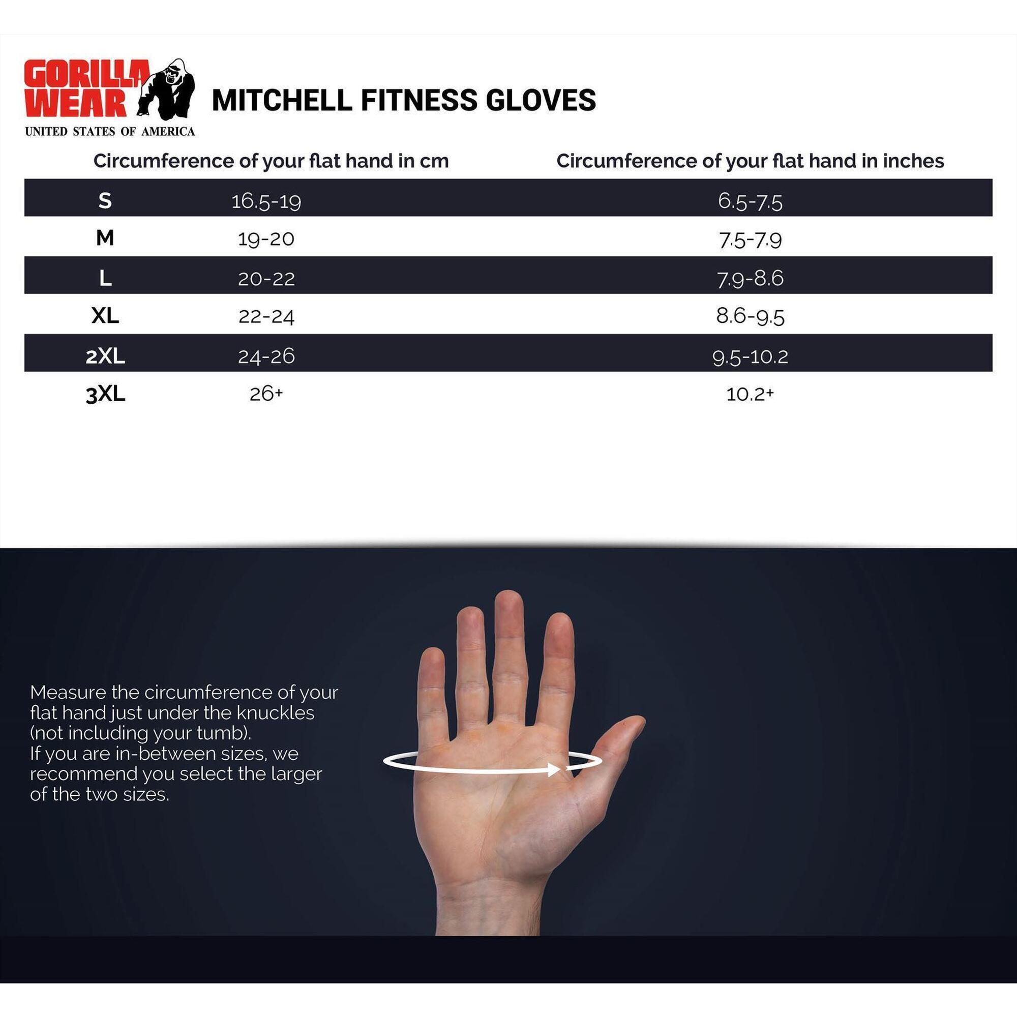 Mitchell Training Gloves - Black/Red 5/5