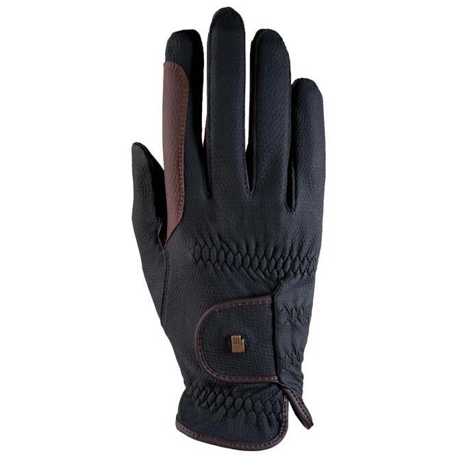 ROECKL Reithandschuhe MALTA schwarz/mokka