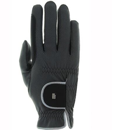 ROECKL Winter Reithandschuhe MALTA anthrazit/silber