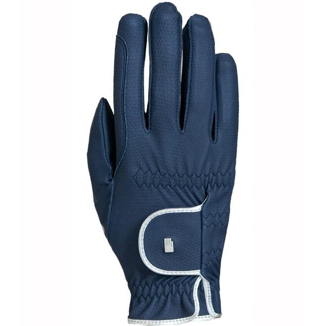 ROECKL Damen Reithandschuhe LONA marine/silber