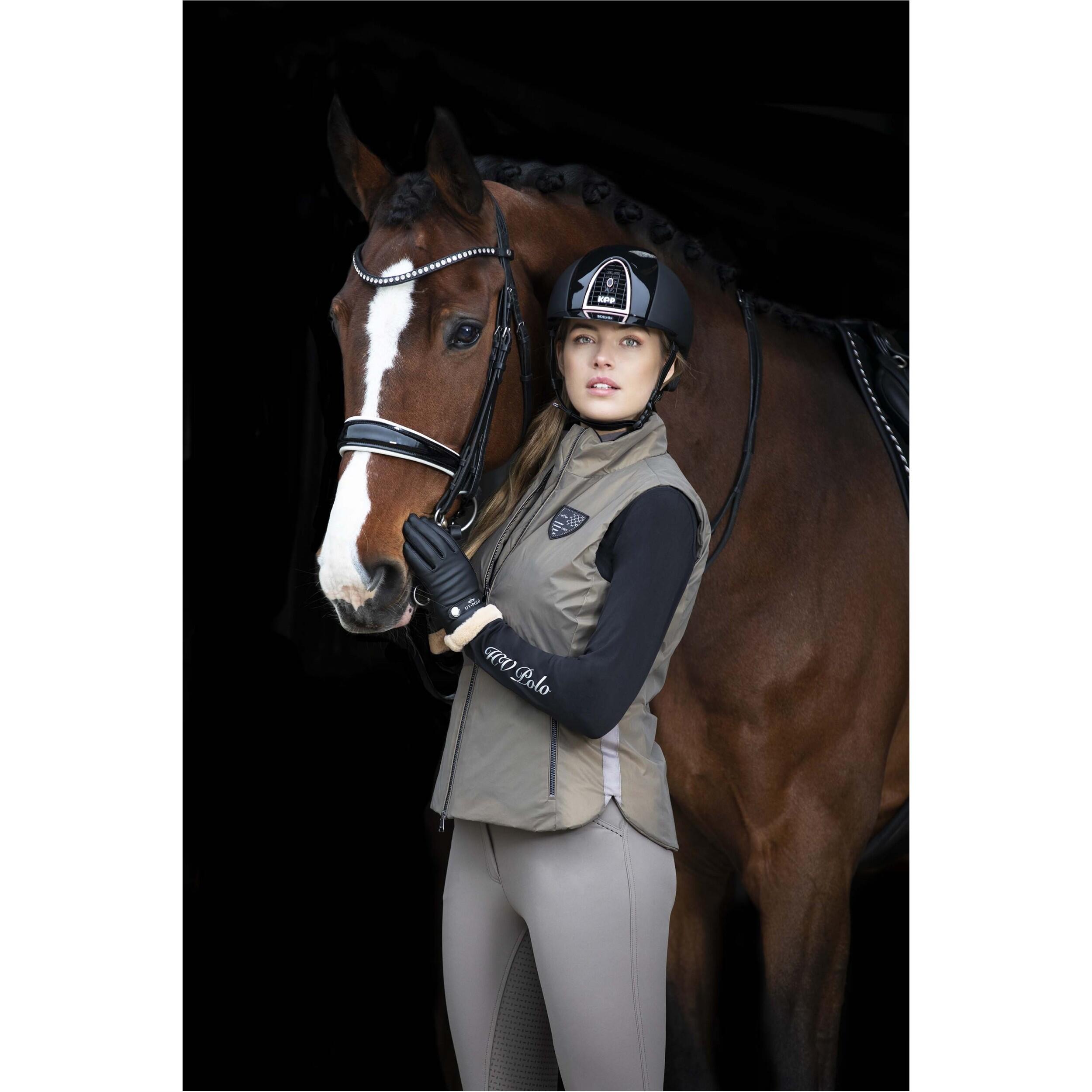 Guanti da equitazione da donna HV Polo Garnet 4/4
