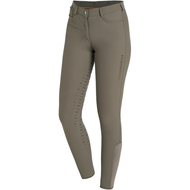 Damen Silikon Vollbesatz Reithose CHAYENNE taupe