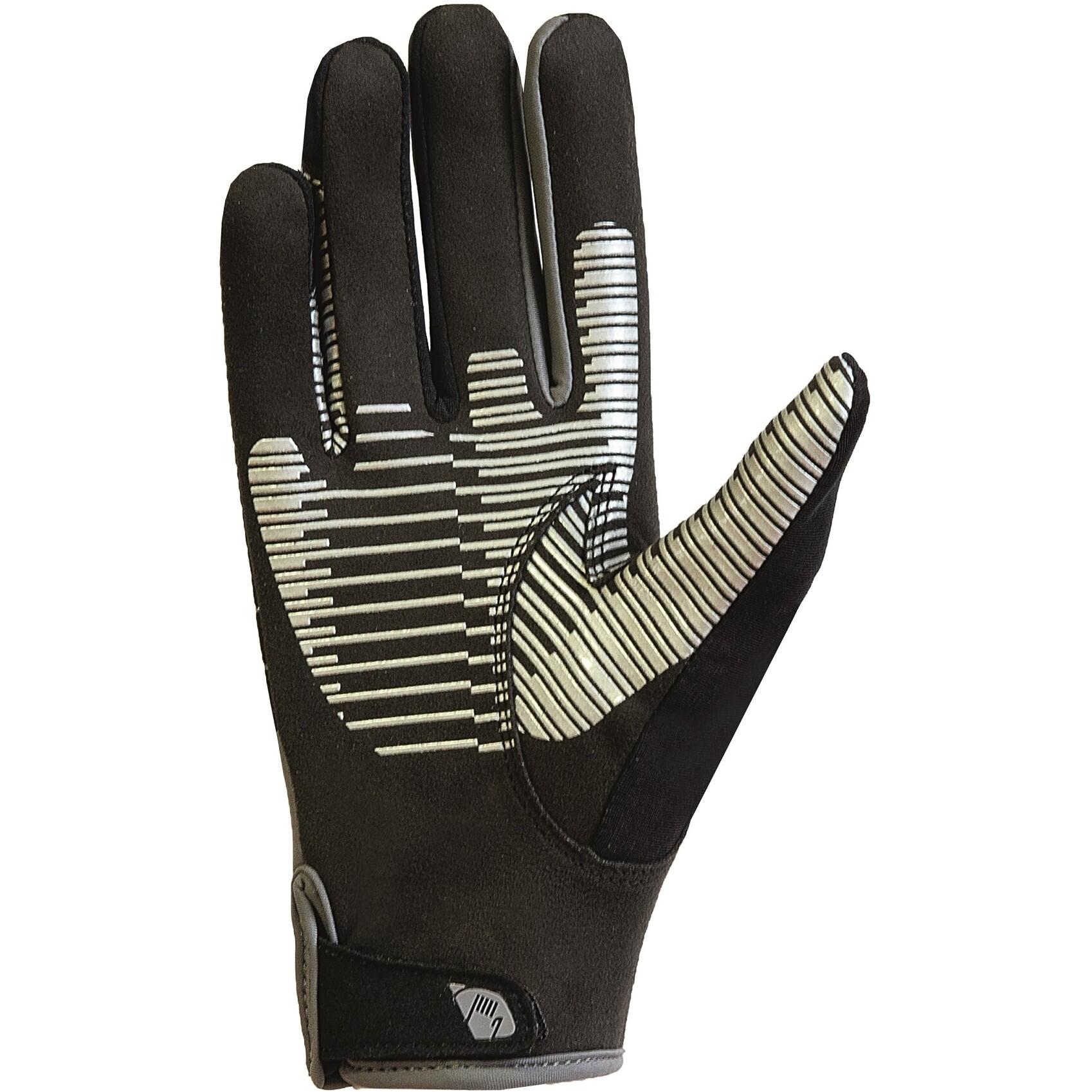 Winter Damen Reithandschuhe JUNE schwarz/grau 2/3