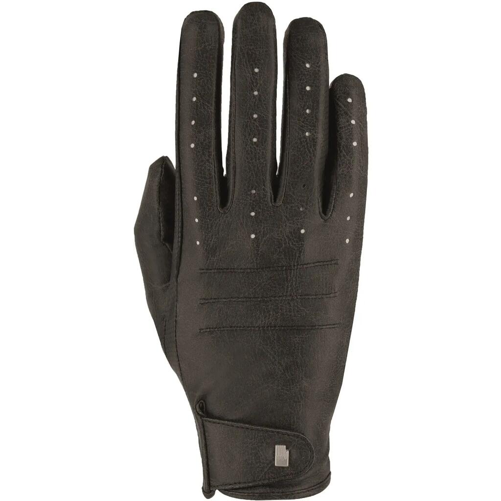 Riding Gloves Roeckl MALAGA Black Stonewashed