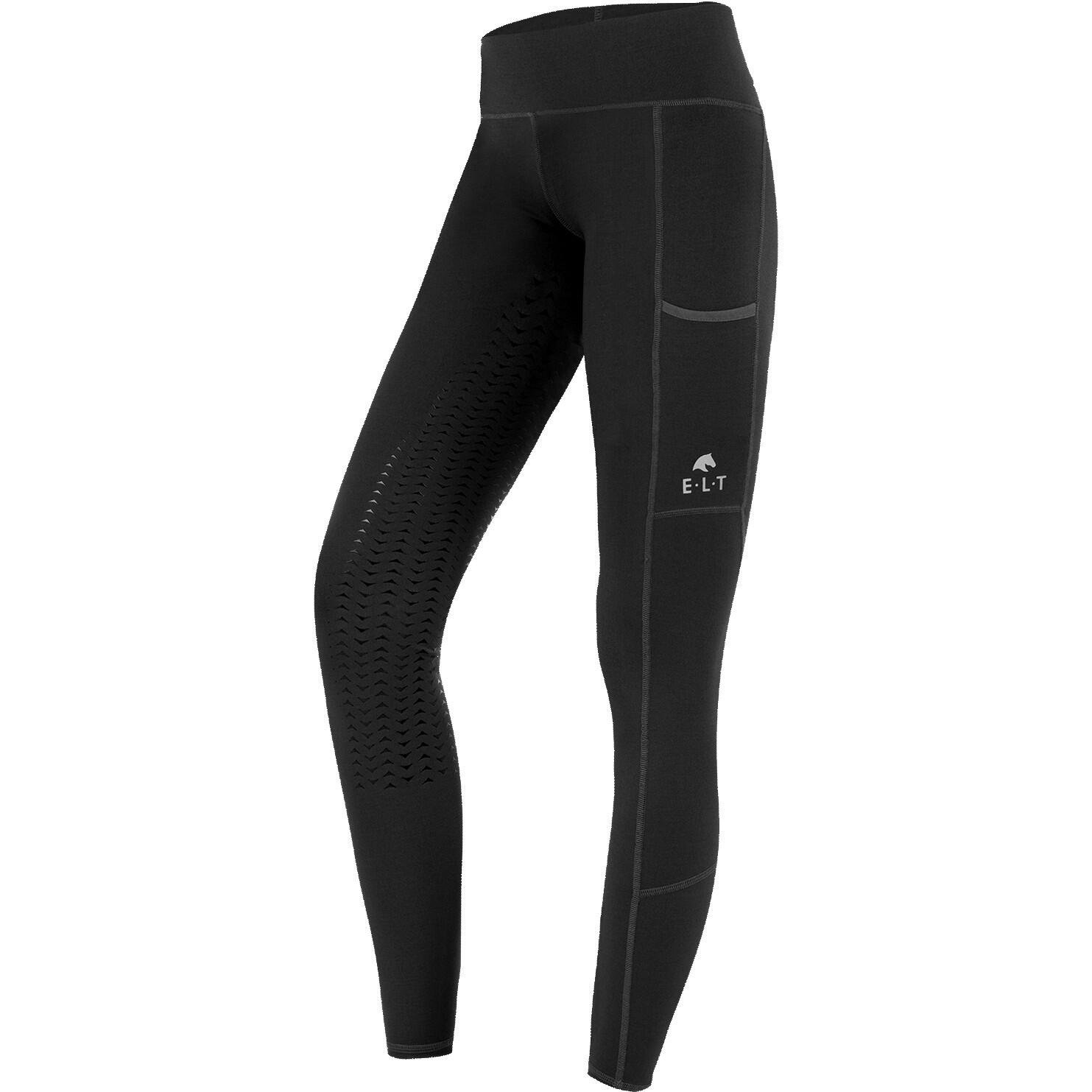 ELT Winter Damen Reitleggings Silikon Vollbesatz ELLA schwarz