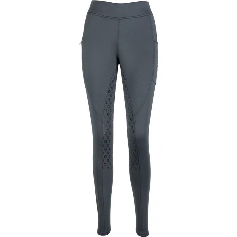 Winter Kinder Reitleggings Silikon Vollbesatz THEA graphite